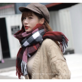 winter warm custom cashmere pashmina check scarf